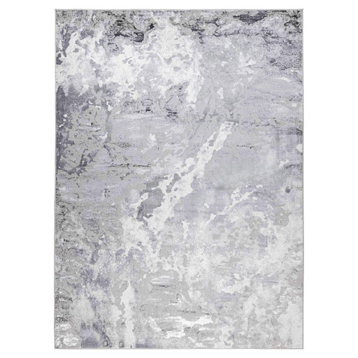 Lavin Rugs U5030 Samira 2' x 3' Marbled Rug, Grey Silver/Blue - U5030-0203