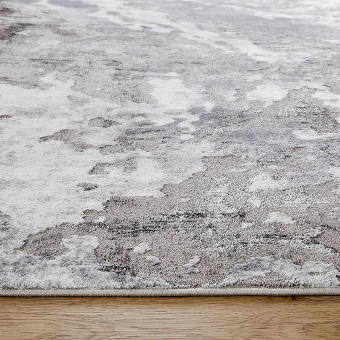 Lavin Rugs U5030 Samira 2' x 3' Marbled Rug, Grey Silver/Blue