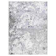 Lavin Rugs U5032 Samira 2' x 3' Marbled Rug, Grey Silver/Blue - U5032-0203