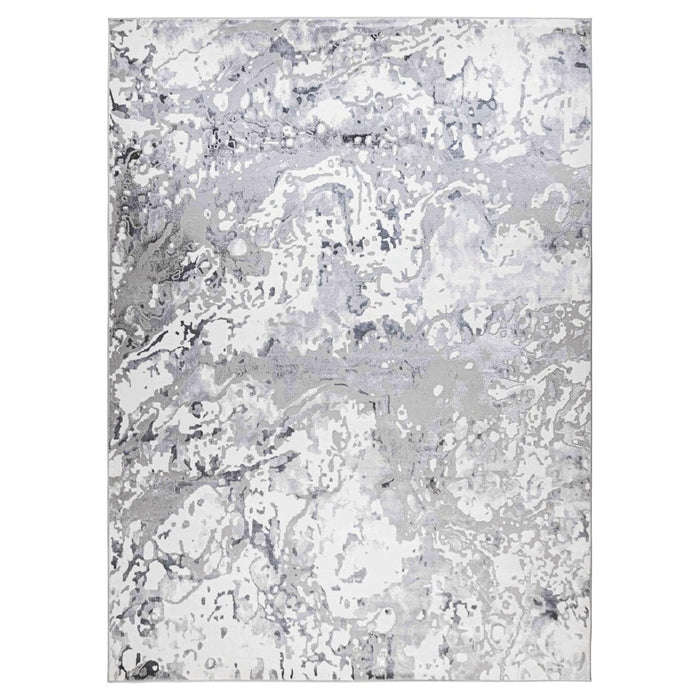 Lavin Rugs U5032 Samira 6'7" x 9'6" Marbled Rug, Grey Silver/Blue - U5032-0609
