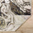 Lavin Rugs U6001 Artema 2'8"x7'10" Marble Runner, Gold Silver/Gold