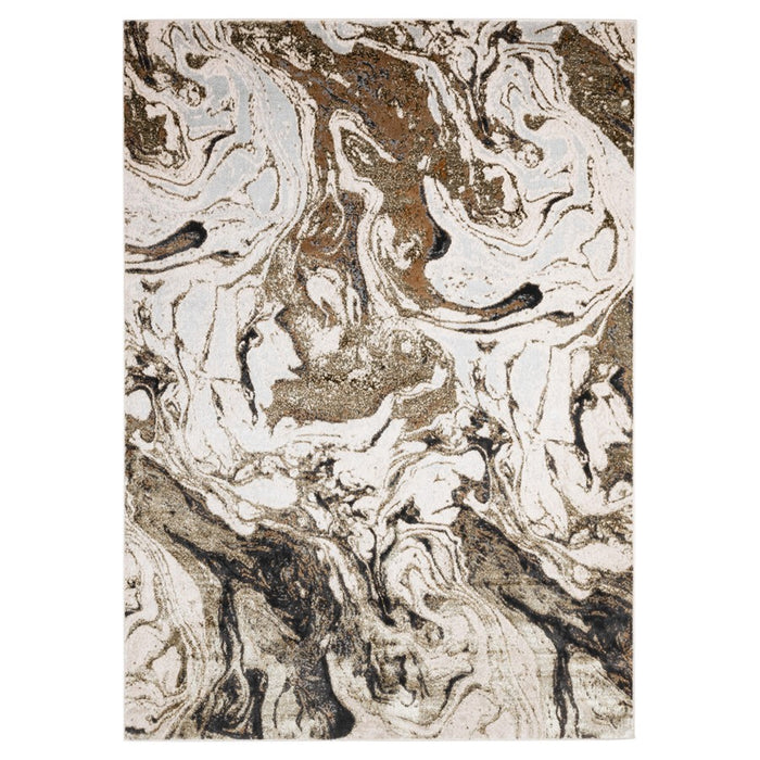 Lavin Rugs U6001 Artema 5'3" x 7'6" Marbled Rug, Gold Silver/Gold - U6001-0507