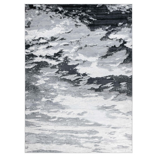 Lavin Rugs U6002 Artema 7'10" x 10'10" Contrast Rug, Silver/Grey - U6002-0811