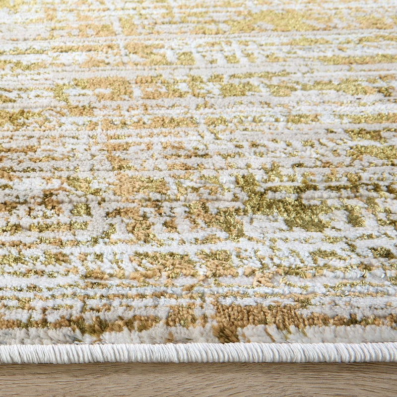 Lavin Rugs U6003 Artema 2' x 3' Weave Rug, Gold Taupe/Gold
