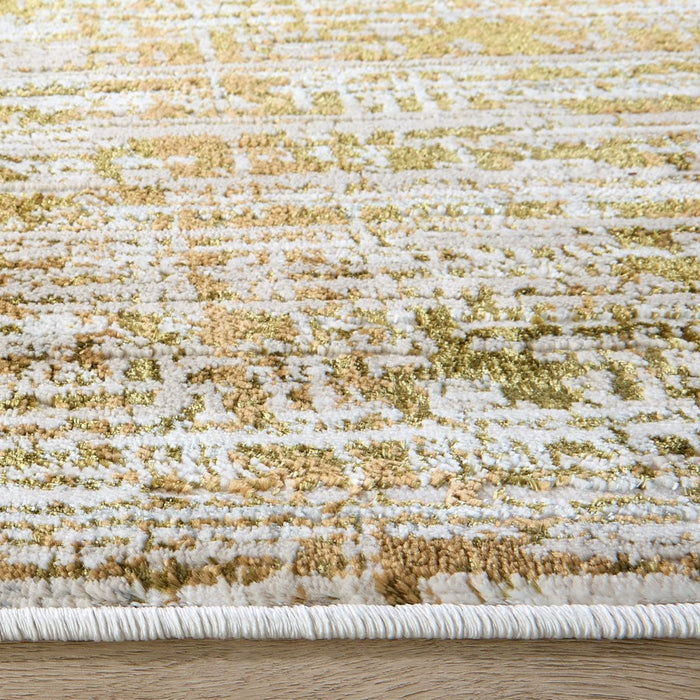 Lavin Rugs U6003 Artema 5'3" x 7'6" Weave Rug, Gold Taupe/Gold