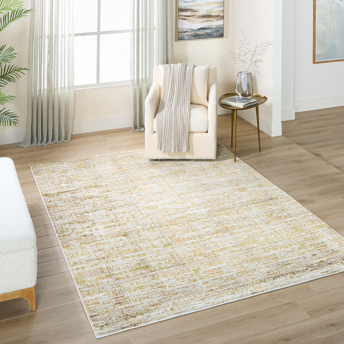 Lavin Rugs U6003 Artema 7'10" x 10'10" Weave Rug, Gold Taupe/Gold