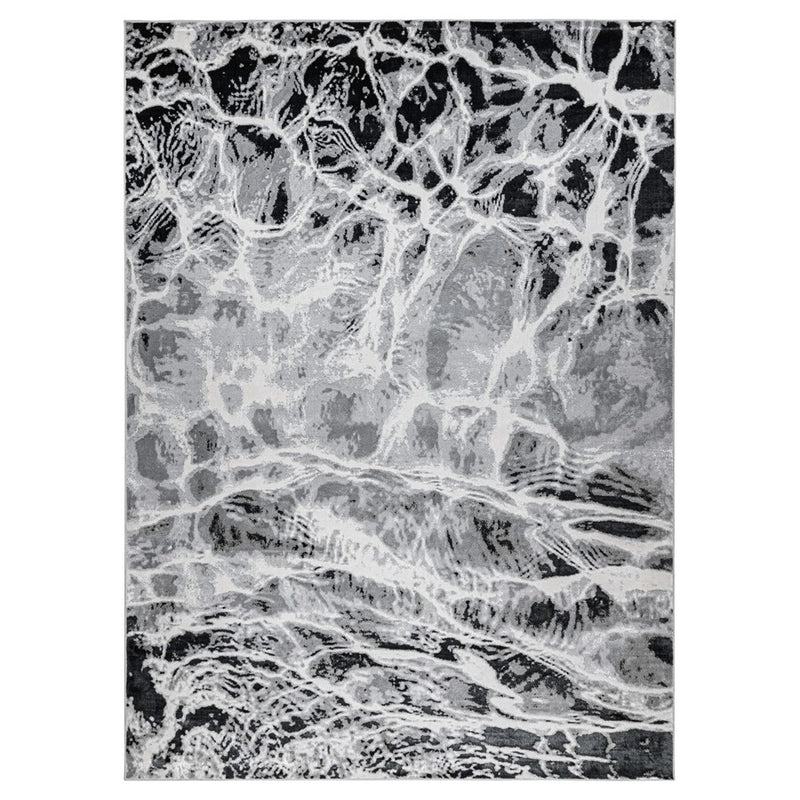 Lavin Rugs U6004 Artema 2' x 3' Marbled Rug, Grey Silver/Grey - U6004-0203