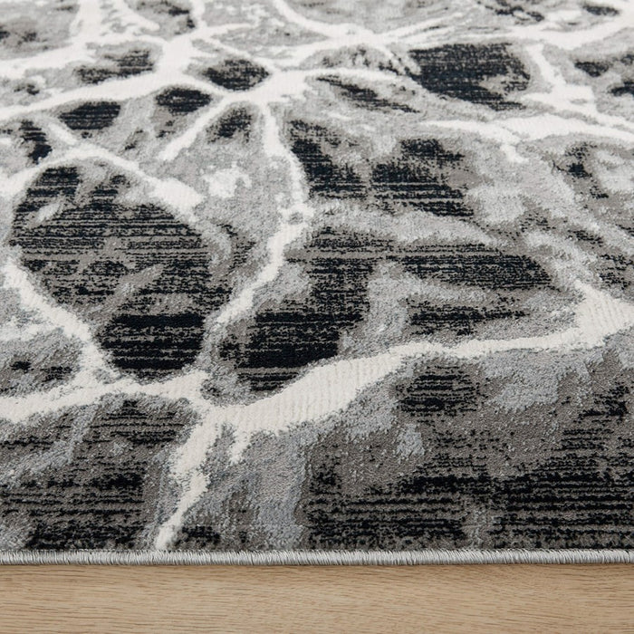 Lavin Rugs U6004 Artema 9'10" x 13'2" Marbled Rug, Grey Silver/Grey