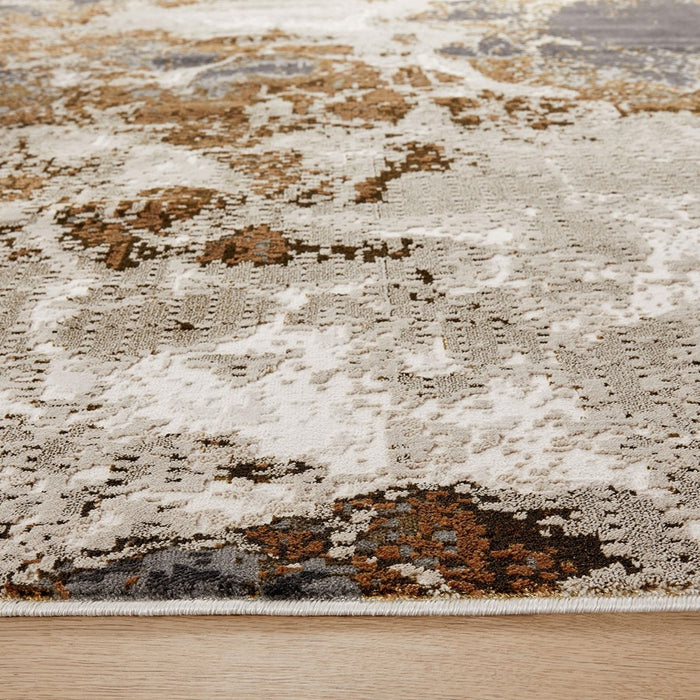 Lavin Rugs U6005 Artema 2' x 3' Marbled Rug, Gold Taupe/Gold