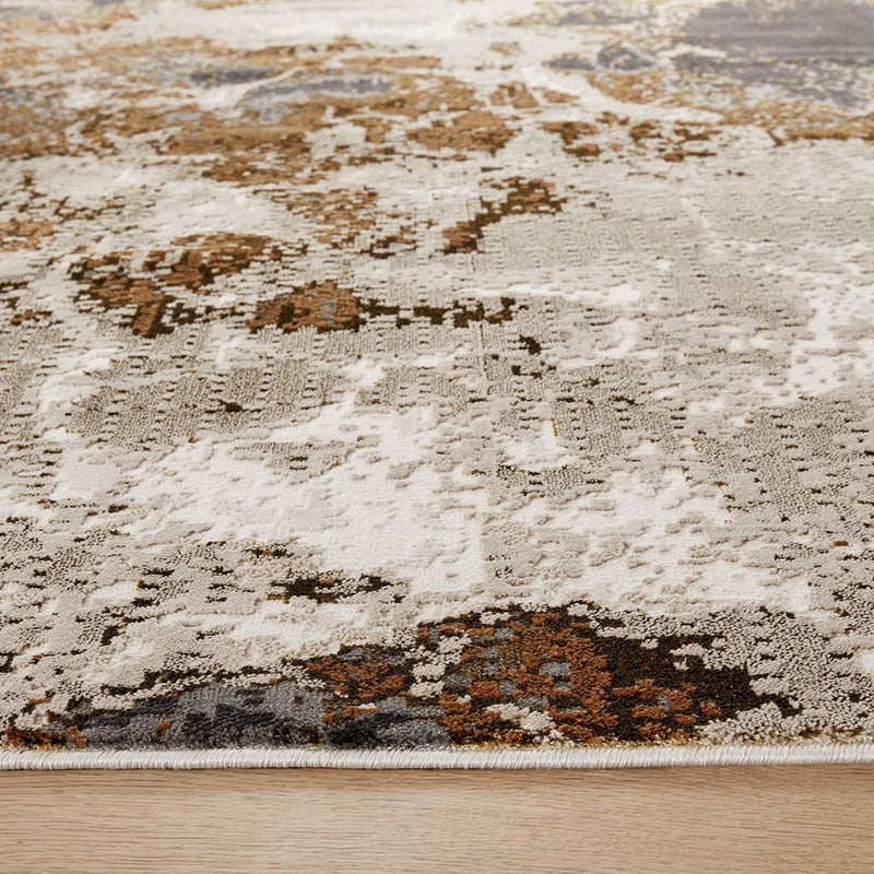 Lavin Rugs U6005 Artema 9'10" x 13'2" Marbled Rug, Gold Taupe/Gold