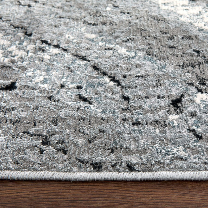 Lavin Rugs U6007 Artema 2' x 3' Marbled Rug, Grey Silver/Grey