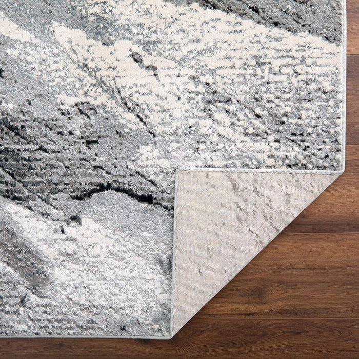 Lavin Rugs U6007 Artema 9'10" x 13'2" Marbled Rug, Grey Silver/Grey