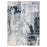 Lavin Rugs U6008 Artema 2'8" x 7'10" Painterly Runner, Silver/Grey - U6008-0208