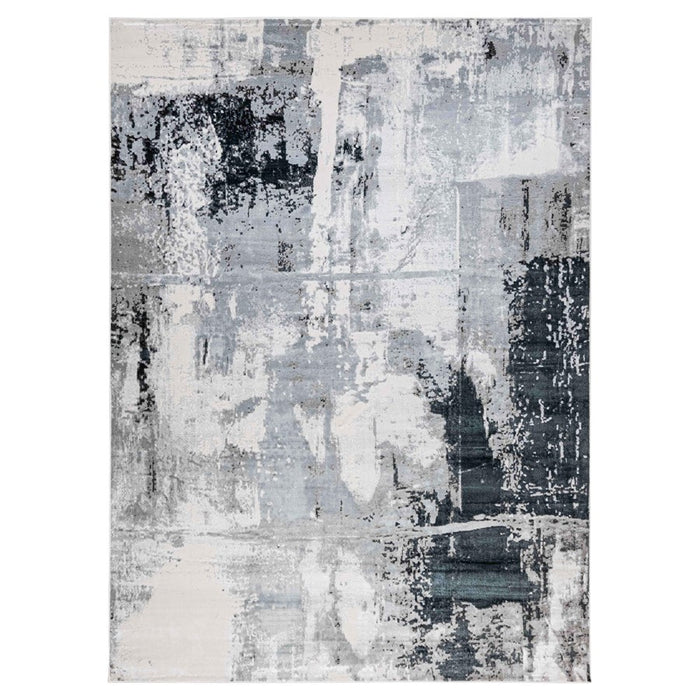 Lavin Rugs U6008 Artema 5'3" x 7'6" Painterly Rug, Grey Silver/Grey - U6008-0507