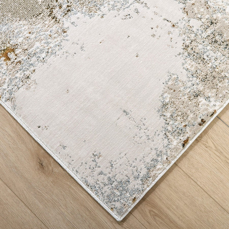 Lavin Rugs U6009 Artema 2' x 3' Painterly Rug, Gold Taupe/Gold