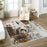 Lavin Rugs U6009 Artema 5'3" x 7'6" Painterly Rug, Gold Taupe/Gold
