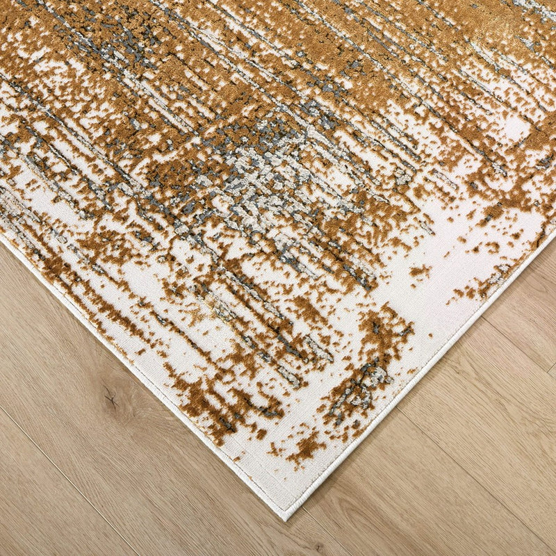 Lavin Rugs U6011 Artema 2' x 3' Painterly Rug, Gold Taupe/Earth