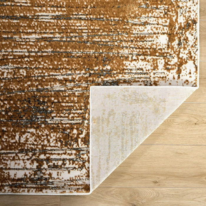 Lavin Rugs U6011 Artema 5'3" x 7'6" Painterly Rug, Gold Taupe/Earth