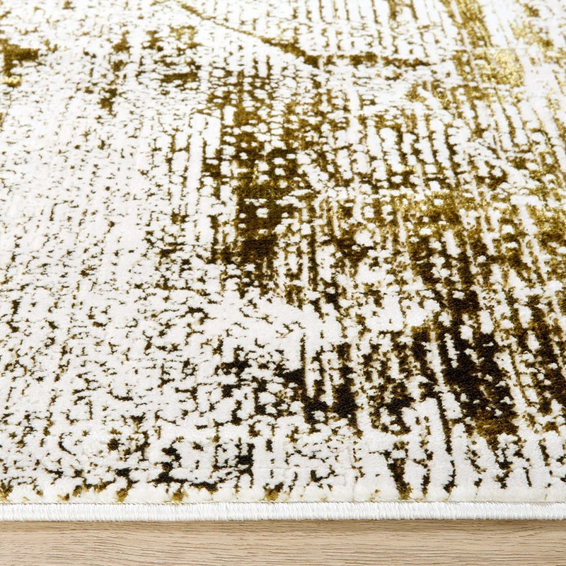 Lavin Rugs U6012 Artema 2' x 3' Painterly Rug, Gold Taupe/Gold