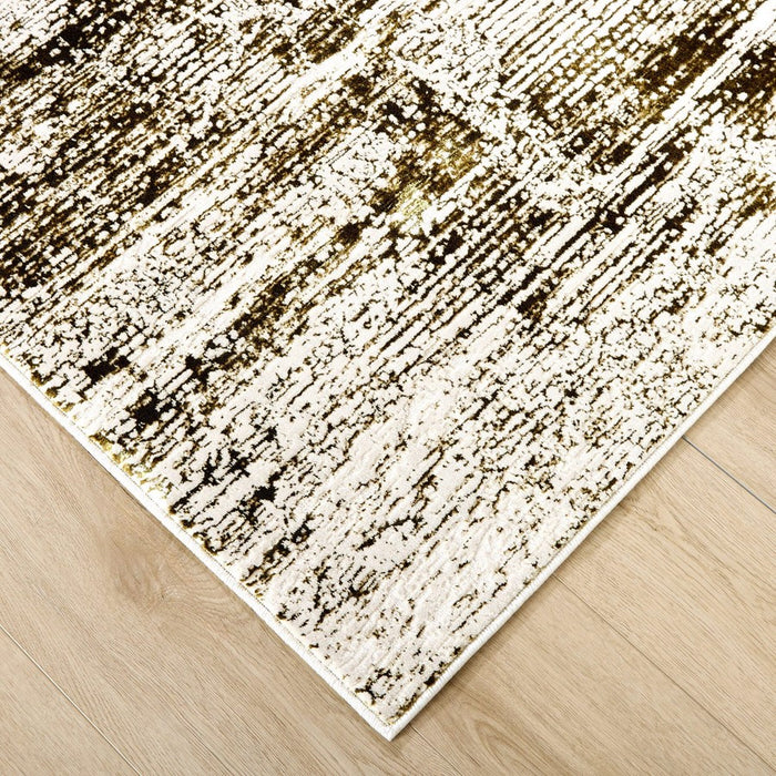 Lavin Rugs U6012 Artema 5'3" x 7'6" Painterly Rug, Gold Taupe/Gold
