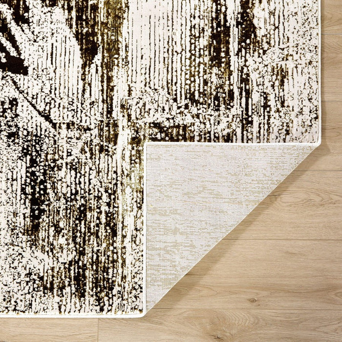 Lavin Rugs U6012 Artema 5'3" x 7'6" Painterly Rug, Gold Taupe/Gold