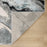 Lavin Rugs U6013 Artema 9'10" x 13'2" Marble Rug, Silver Black/Grey