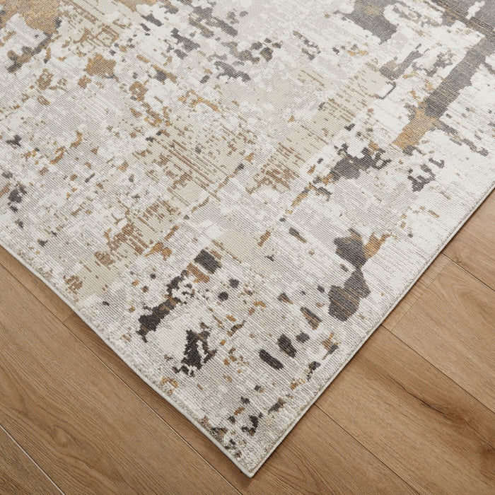 Lavin Rugs U6014 Veleka 2' x 3' Painterly Rug, Gold/Earth