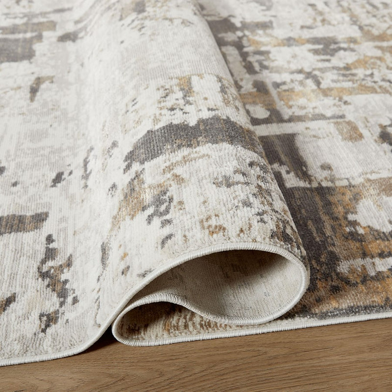 Lavin Rugs U6014 Veleka 7'10" x 10'10" Painterly Rug, Gold/Earth