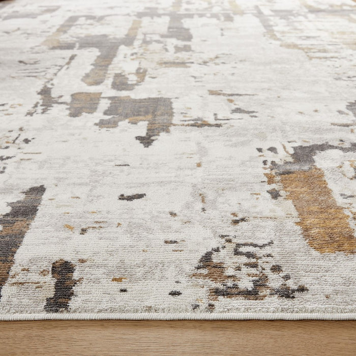 Lavin Rugs U6014 Veleka 9'10" x 13'2" Painterly Rug, Gold/Earth