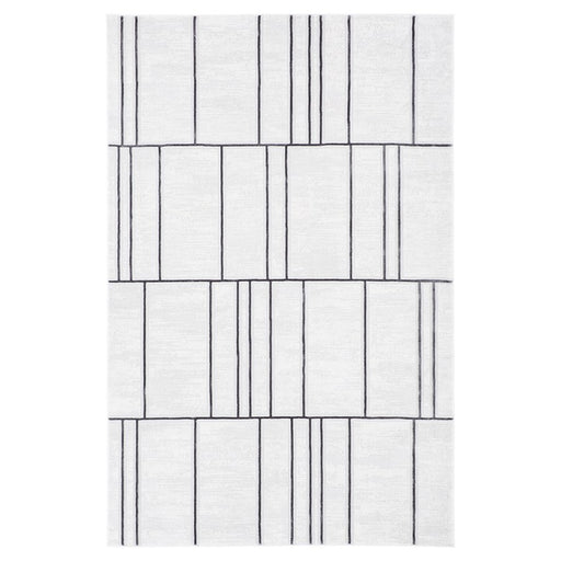 Lavin Rugs U6015 Veleka 5'3"x7'6" Linear Geo Rug, Gold/Black/White - U6015-0507