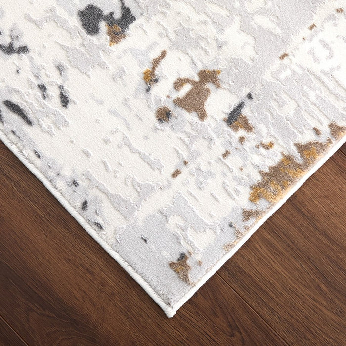 Lavin Rugs U6016 Veleka 9'10" x 13'2" Painterly Rug, Gold/Earth