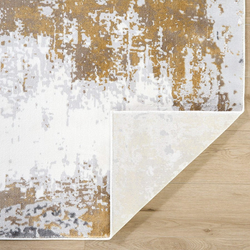 Lavin Rugs U6017 Veleka 2' x 3' Painterly Rug, Gold/Earth