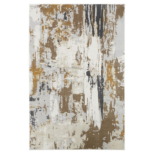 Lavin Rugs U6018 Veleka 7'10" x 10'10" Painterly Rug, Gold/Earth - U6018-0811
