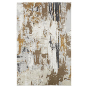 Lavin Rugs U6018 Veleka 9'10" x 13'2" Painterly Rug, Gold/Earth - U6018-1013