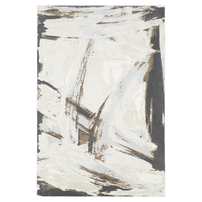 Lavin Rugs U6020 Veleka 2' x 3' Brush Stroke Rug, Gold/Earth - U6020-0203