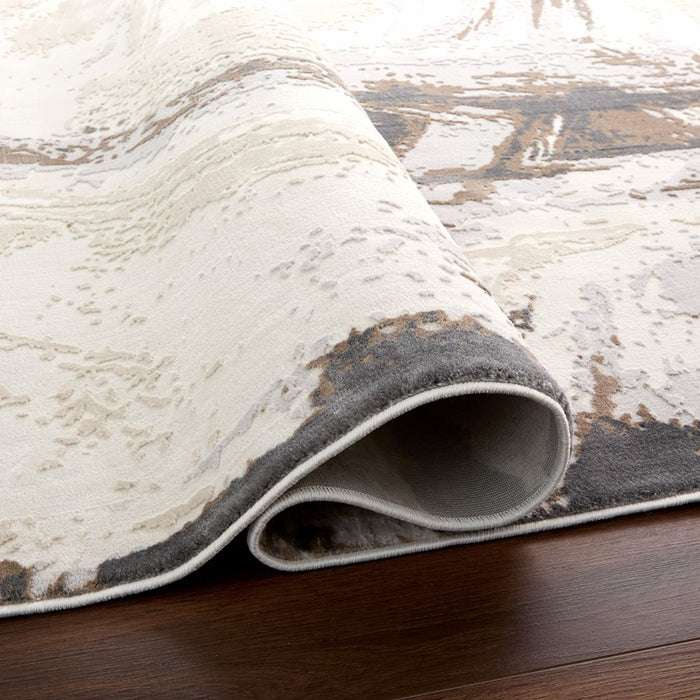 Lavin Rugs U6020 Veleka 2' x 3' Brush Stroke Rug, Gold/Earth