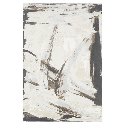Lavin Rugs U6020 Veleka 5'3" x 7'6" Brush Stroke Rug, Gold/Earth - U6020-0507