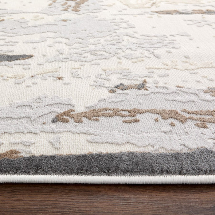 Lavin Rugs U6020 Veleka 9'10" x 13'2" Brush Stroke Rug, Gold/Earth