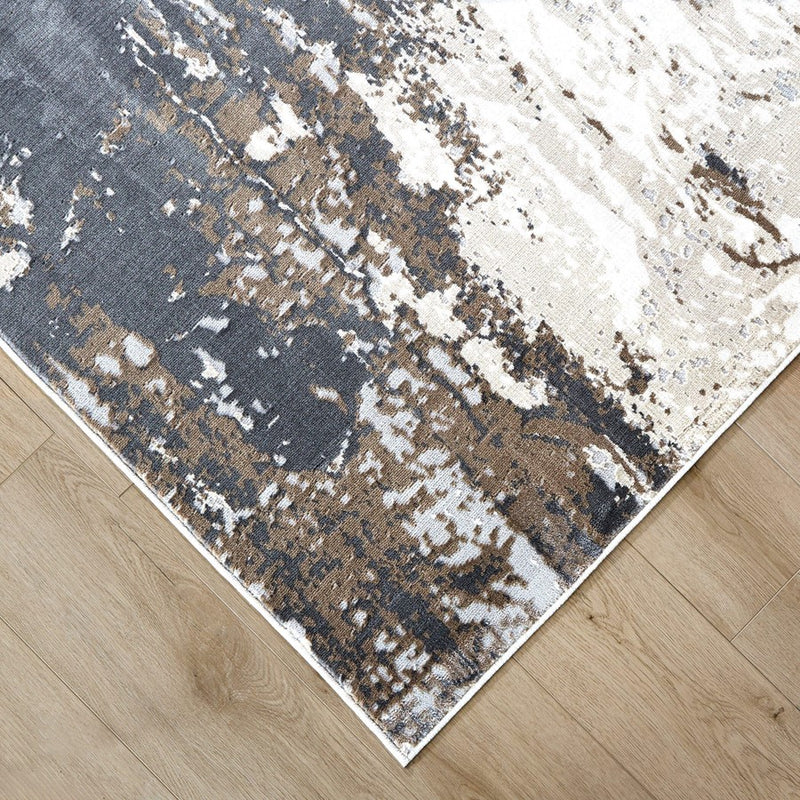 Lavin Rugs U6021 Veleka 2' x 3' Painterly Rug, Gold/Earth