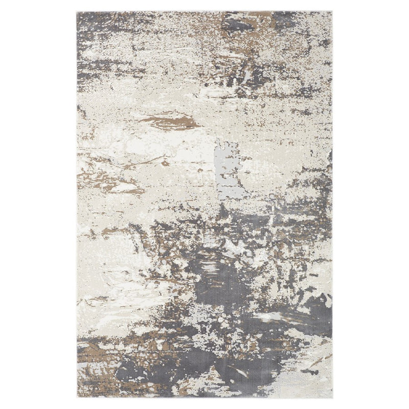 Lavin Rugs U6021 Veleka 6'7" x 9'6" Painterly Rug, Gold/Earth - U6021-0609
