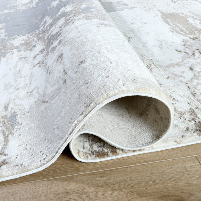 Lavin Rugs U6021 Veleka 6'7" x 9'6" Painterly Rug, Gold/Earth