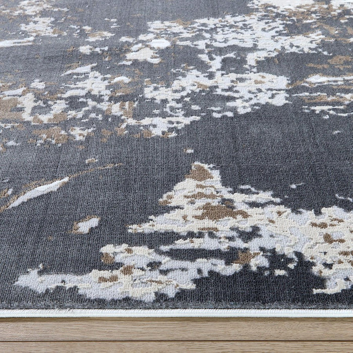 Lavin Rugs U6021 Veleka 7'10" x 10'10" Painterly Rug, Gold/Earth