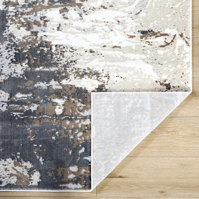 Lavin Rugs U6021 Veleka 7'10" x 10'10" Painterly Rug, Gold/Earth