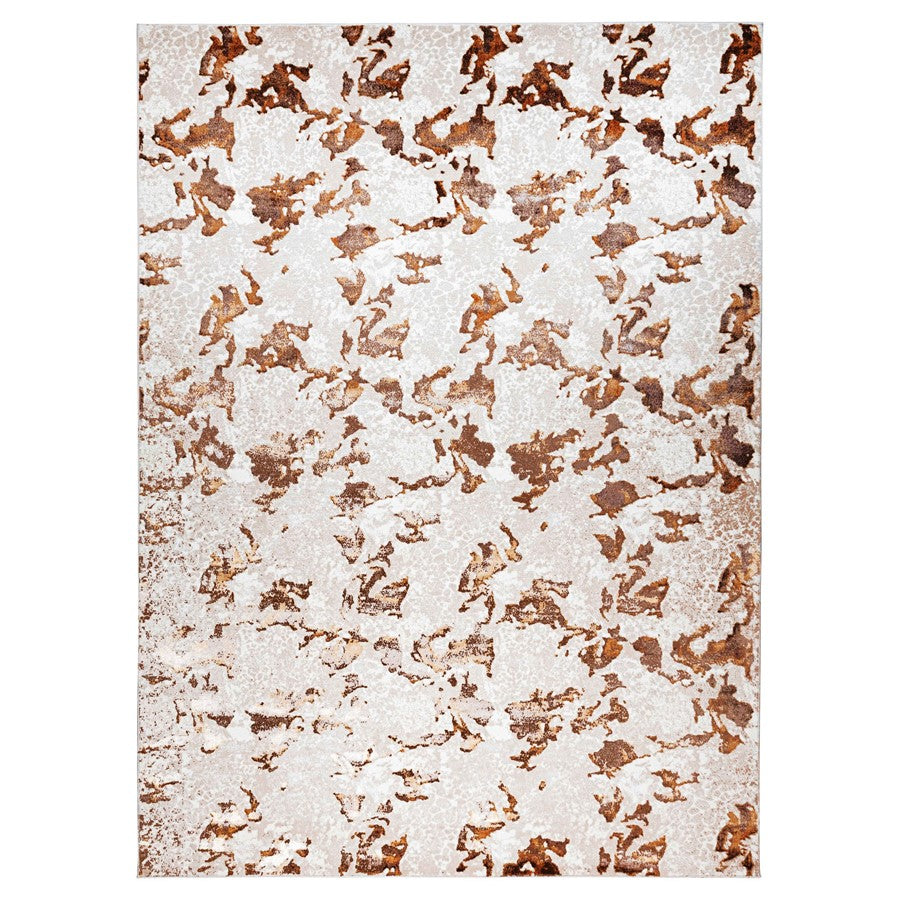 Lavin Rugs U7002 Sibel 7'10" x 10'10" Painterly Rug, Cream/Gold - U7002-0811