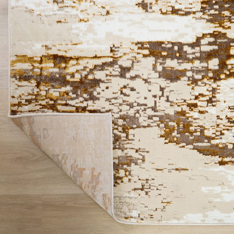 Lavin Rugs U7003 Sibel 2' x 3' Painterly Rug, Gold Cream/Gold