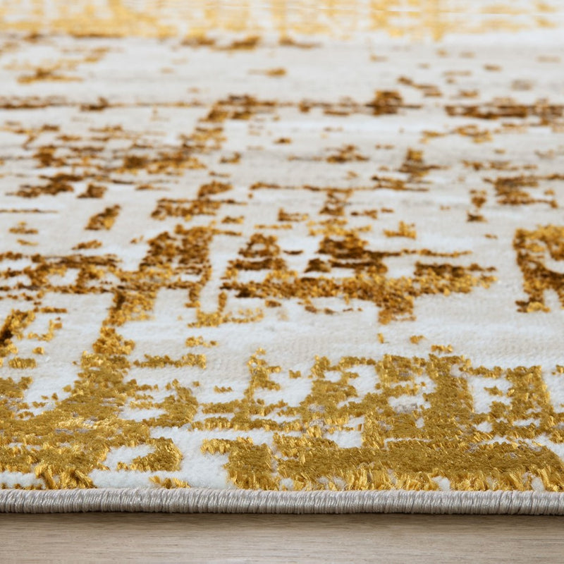 Lavin Rugs U7004 Sibel 2' x 3' Weave Rug, Gold Cream/Gold