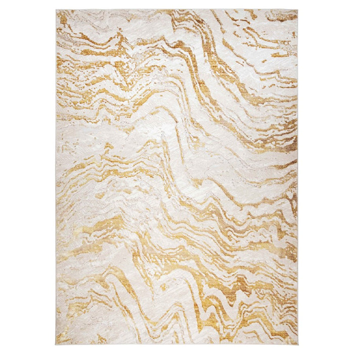 Lavin Rugs U7005 Sibel 7'10" x 10'10" Marbled Rug, Gold Cream/Gold - U7005-0811