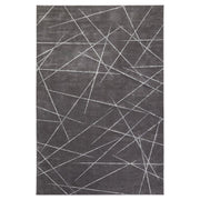 Lavin Rugs U7006 Livenza 2' x 3' Linear Geo Rug, Grey/D.Grey - U7006-0203