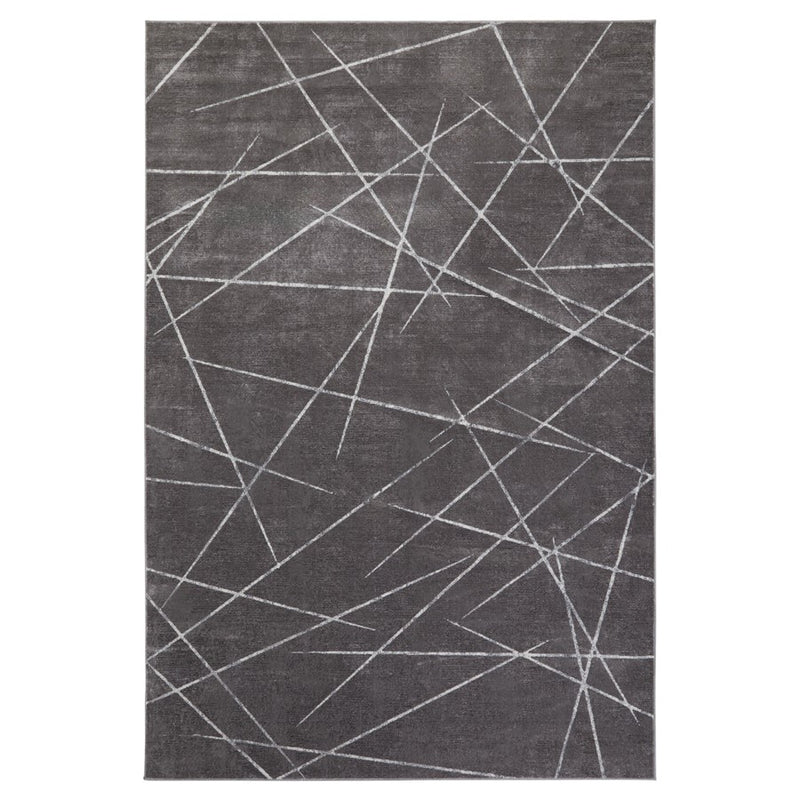 Lavin Rugs U7006 Livenza 2' x 3' Linear Geo Rug, Grey/D.Grey - U7006-0203