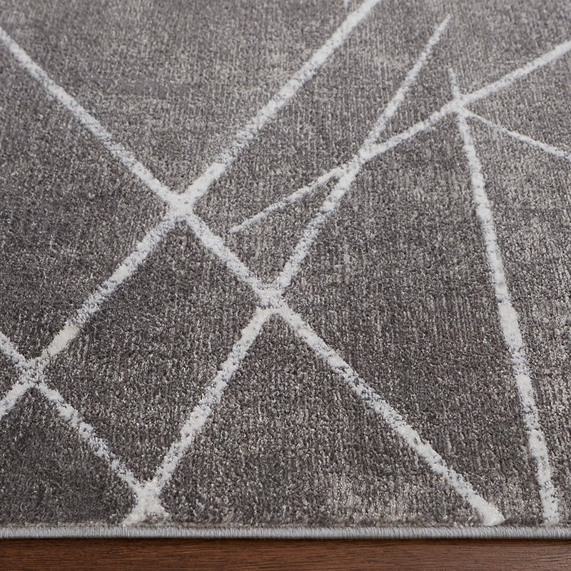 Lavin Rugs U7006 Livenza 2' x 3' Linear Geo Rug, Grey/D.Grey